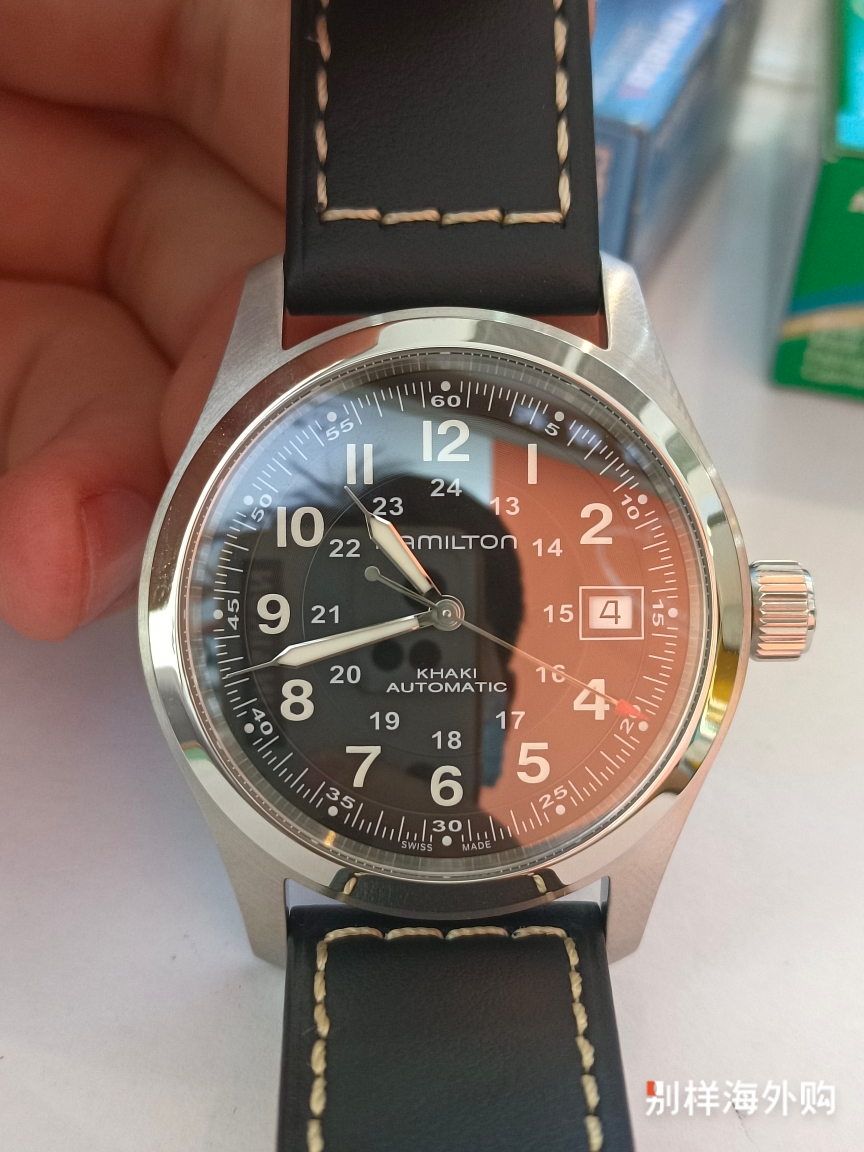 Hamilton]HAMILTON 汉米尔顿卡其野战系列H70455733 男士机械手表38mm