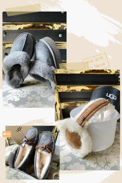 最近狂爱UGG，冬天保暖必备。耳罩不算厚实，但对于南方小土豆来说足够用了